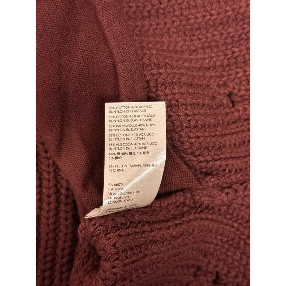 New Free People Nightingale Cardigan Sweater Medium Womens Relaxed Chunky Knit - Picture 8 of 8
